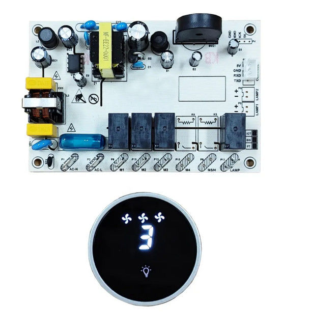 Electronic Knob Touch Switch Control Panel With Back Light Kitchen Range Hood PCB Board